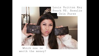 LOUIS VUITTON KEY POUCH & ROSALIE COIN PURSE COMPARISON || WHICH ONE DO I PREFER?