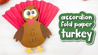 Accordion Turkey Craft For Kids