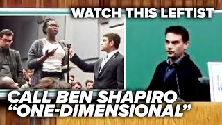 LOL AT WHAT HAPPENS NEXT: Watch this leftist call Ben Shapiro “one-dimensional”