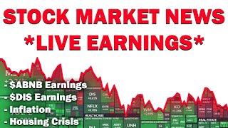 STOCK MARKET NEWS - *LIVE* - $ABNB earnings, $DIS earnings, and more!