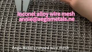 Inconel 600 601 625 718 x-750 nickel alloy wire mesh. Heat resistant alloy wire mesh.