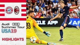 Highlights - FC Bayern vs AC Milan 1-0 | Goretzka converts Kimmich's brilliant pass | ICC 2019