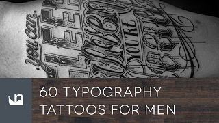 60 Typography Tattoos For Men