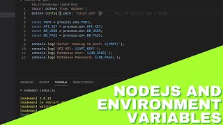 NodeJS and environment variables