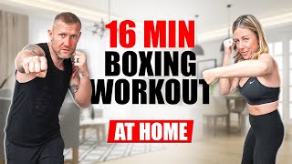 16 Minute Boxing Workout at Home | No Equipment Needed