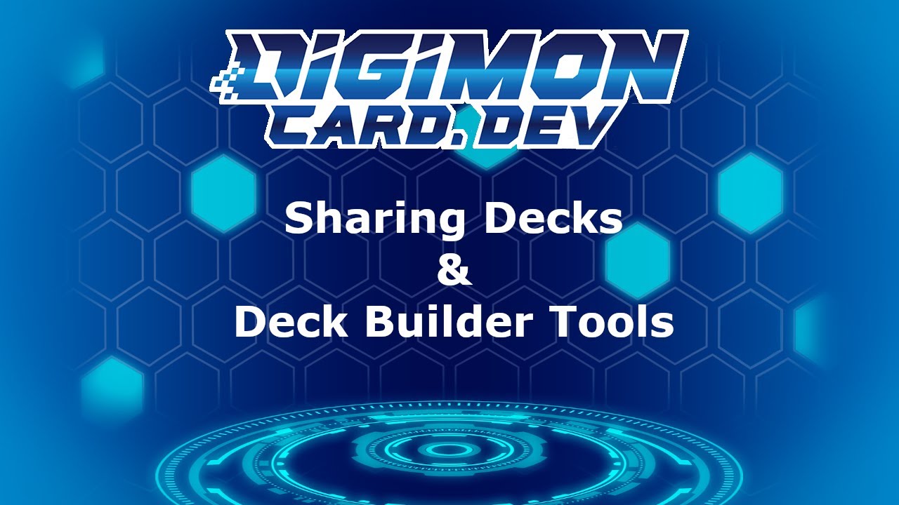 Digimon Card Game How To Share Decks And Use Deck Builder Tools Youtube