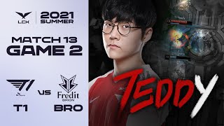 Teddy 선수의 1500킬을 축하드립니다! | T1 vs. 프레딧 게임 하이라이트 | 06.17 | 2021 LCK 서머 스플릿