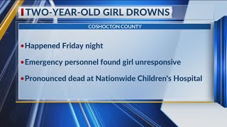 Child, 2, drowns in Coshocton County creek