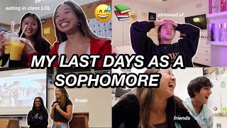 MY LAST DAYS AS A SOPHOMORE | finals, friends, & more!