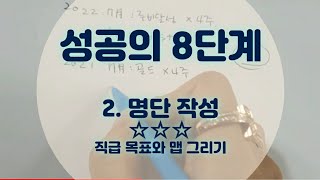 성공의8단계/ Day 2. 명단 작성 (ft. 직급목표와 맵그리기)