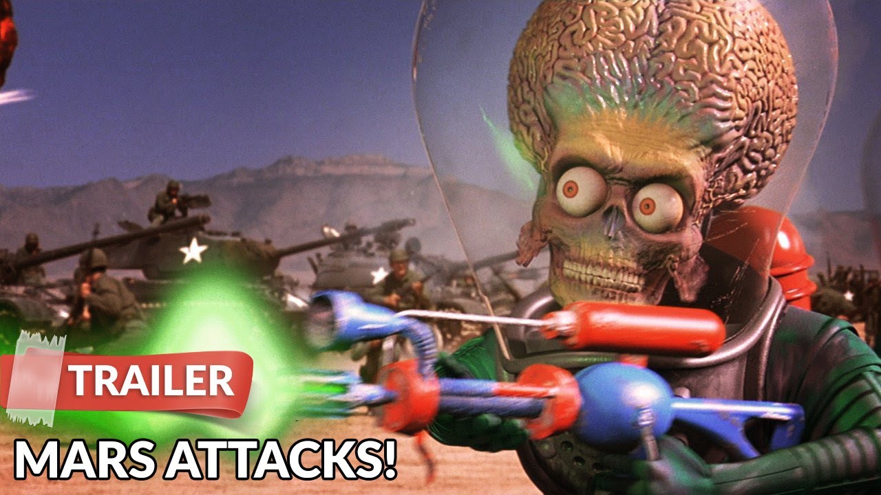 Mars Attacks 1996 Trailer Jack Nicholson Pierce Brosnan Youtube