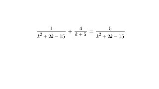 Solving Rational Equations Example 3