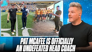 Pat McAfee Is Officially An Undefeated College Football Coach, Beat Pat White In WVU Spring Game