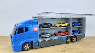 トミカ☆トミカのミニカーを開封してコンボイへ収納します。Tomica☆Tomica miniature cars are opened and stored in the convoy.