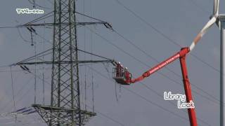 Green Power cherry picker crane