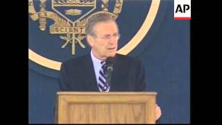 Rumsfeld says next generation of military chiefs face new dangers