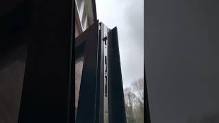 Quick hack I used when installing an Abode slim contact sensor in bifolding doors