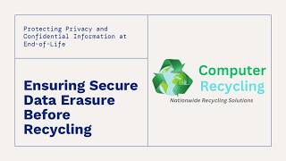 Secure Data Destruction Before Recycling | Protecting Sensitive Data in E-Waste Disposal