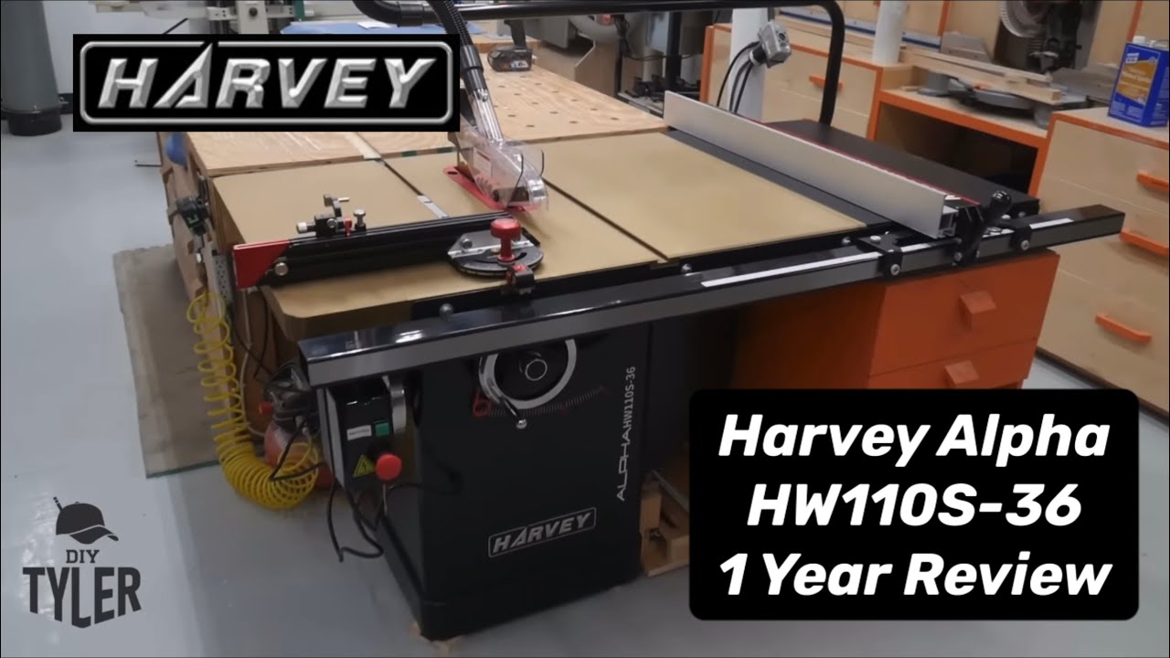 Harvey Alpha HW110S Table Saw - 1 Year Review By @DIYTyler - YouTube