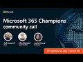 Microsoft 365 Champions community call (September 2024): The latest updates in OneDrive for work