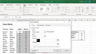Demo 19: Data Validation