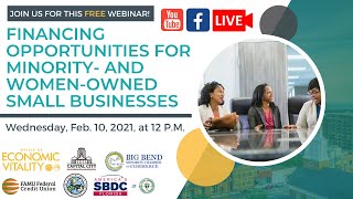 Financial Opportunities for Minority and Women-Owned Small Businesses
