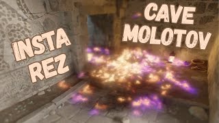 INSTA REZ (Brollan) cave molotov you can throw even if double door is smoked