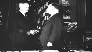 John Joseph Pershing is congratulated on his 70th birthday in Washington DC. HD Stock Footage