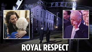 King Charles become first-ever British monarch to visit Auschwitz as Kate hugs Holocaust survivors