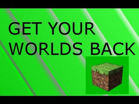 How To Get Your Deleted Worlds in Minecraft Back REALLY WORKS How To Get Your Deleted Worlds in Minecraft Back REALLY WORKS