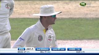 Stuart Broad's Controversial Dismissal - Day Three, First Ashes Test, 2013