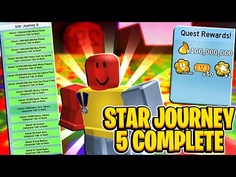 Onetts Star Journey 5 Complete In Roblox Bee Swarm Simulator - 