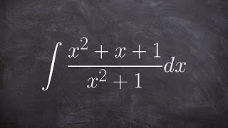 How to find the integral using long division and natural logarithms