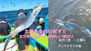 〈テンヤタチウオ〉太刀魚を釣りに行きました。こんな日もあるよね〜‼︎上手くなったと思ったんだけどﾅー‼︎