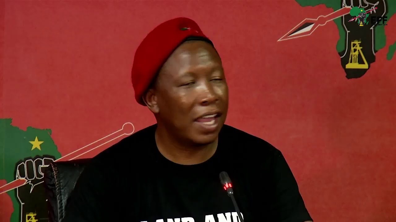 CIC Julius Malema's Address At The EFF Press Conference - YouTube