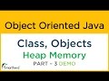 Java tutorial for CLASS, OBJECT, HEAP MEMORY, GETTER, SETTER. Object Oriented Java Tutorial #9.3