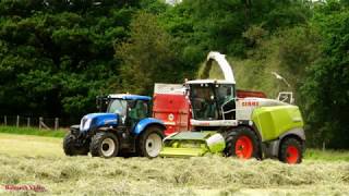 Third-Cut Silage in Fellside.  Claas Jaguar 970 in action.