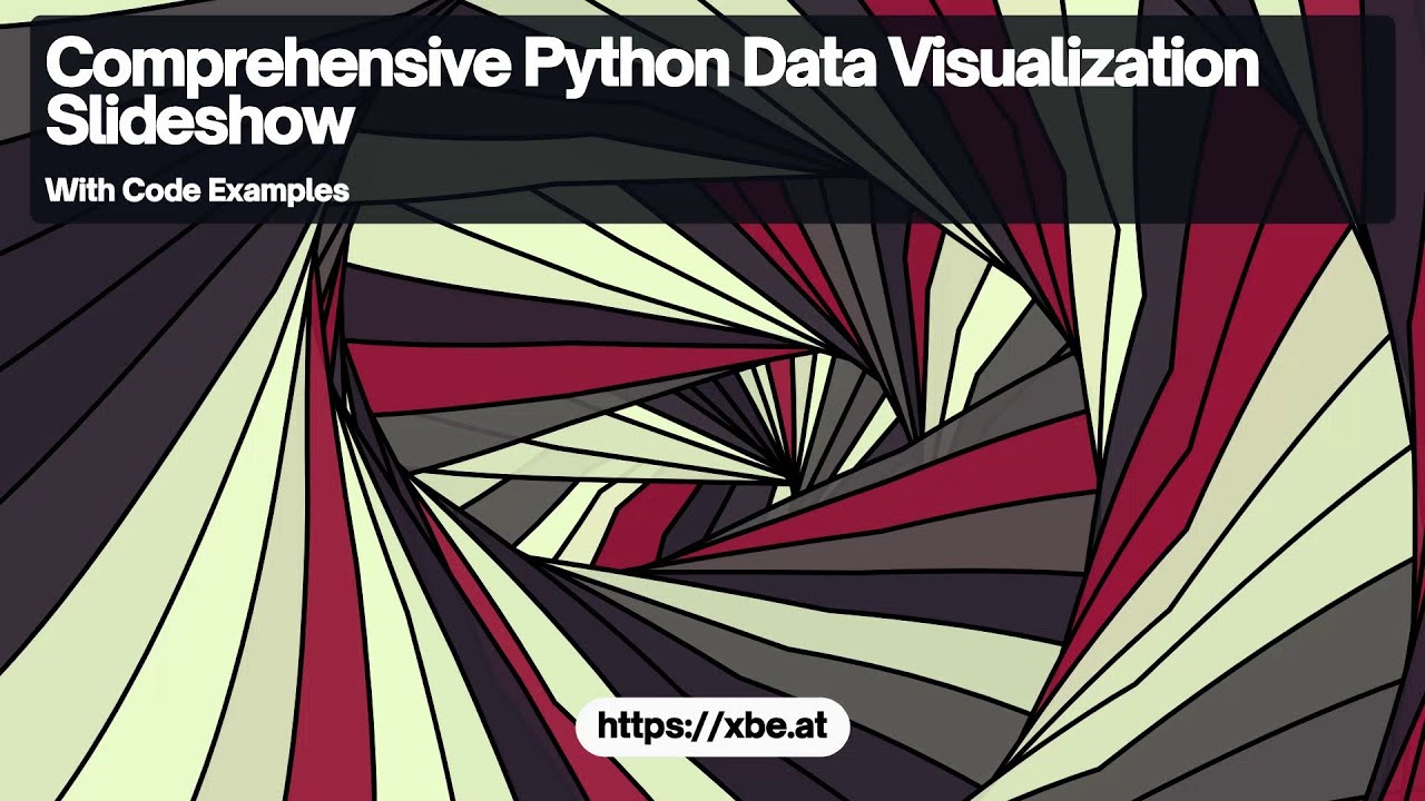 Comprehensive Python Data Visualization Slideshow Youtube