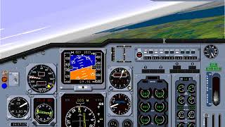 Microsoft Flight Simulator 98 | Lesson: ILS Approach Straight In: Boeing 737 |