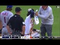 Dansby Swanson - Hit In Head By Own Helmet, Injured - Atlanta Braves