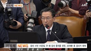 [2018 국정감사] 기재위, '심재철 제척' 두고 여・야 또 공전