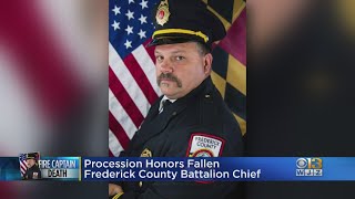 Procession Held For Fallen Firefighter Joshua Laird