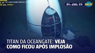 Imagens exclusivas do Titan da OceanGate encontrado perto do Titanic