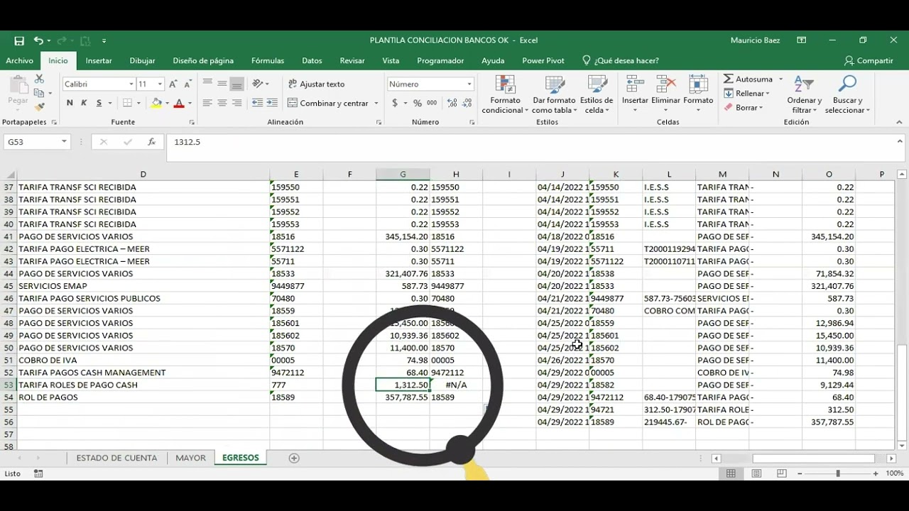 COMO ANALIZAR CUENTAS CONTABLES VS AUXILIAR EN EXCEL - YouTube