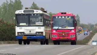 SUPER LUXURY OVERTAKING EXPRESS BUS| TSRTC KORUTLA DEPOT \u0026 DUBBAKA DEPOT.