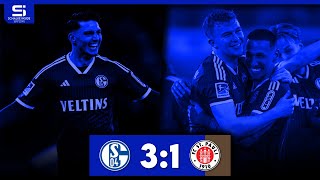 FC Schalke 04 - FC St.Pauli 3:1 | Tore & Highlights | Stadion Reaktion