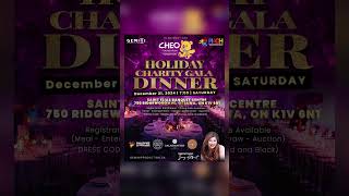 CHEO Holiday Charity Gala Dinner!