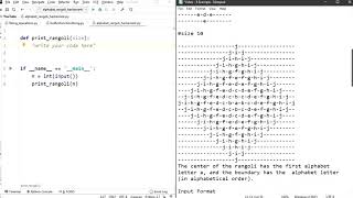 Alphabet Rangoli - HackerRank - Python | String