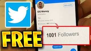 Free Twitter Followers 💙 How to get Free Twitter Followers 2020! iOS iPhone & Android WORKING!