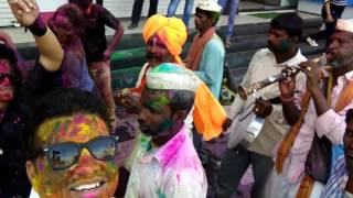Holi with traditional music..